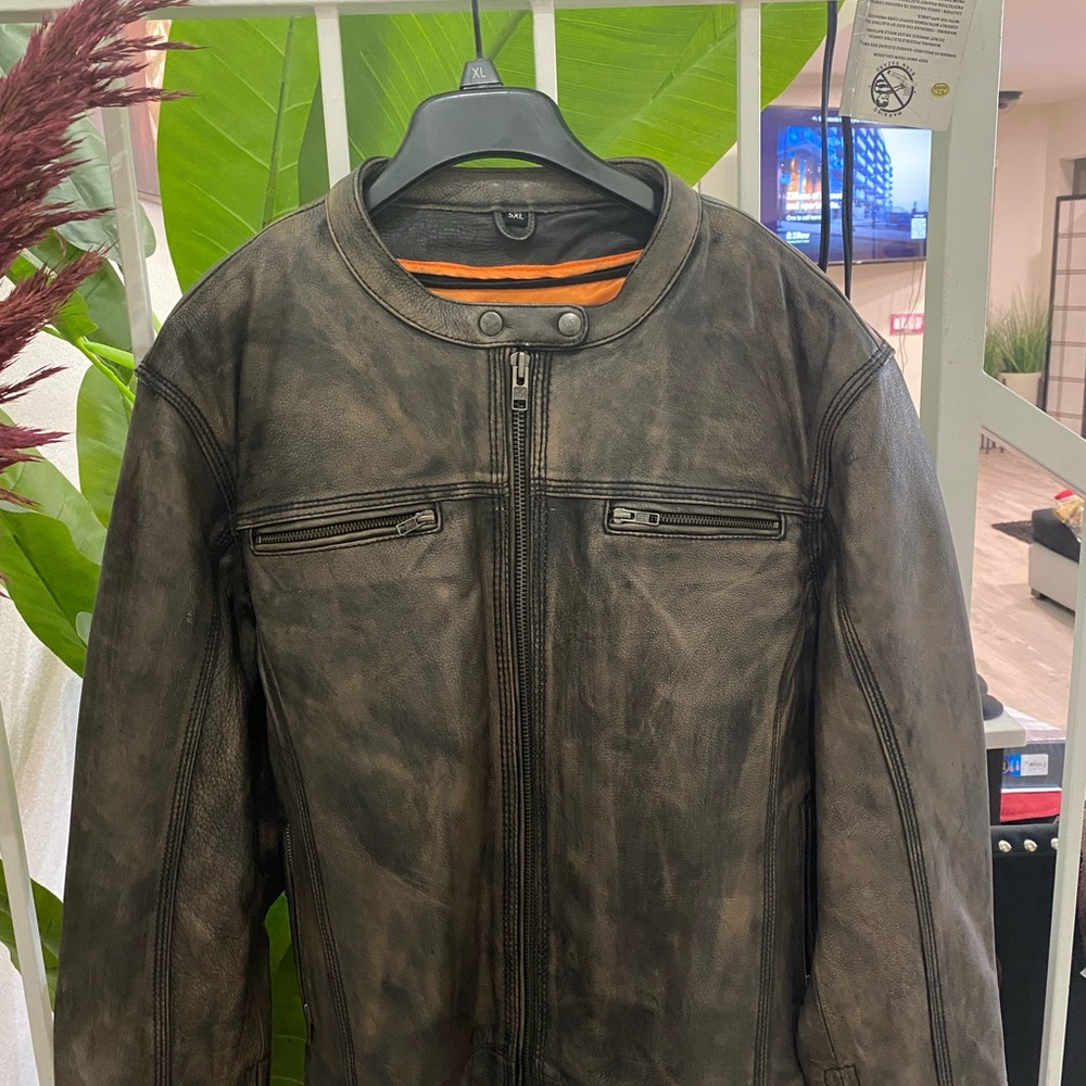 Men's Vintage Leather Field Jacket